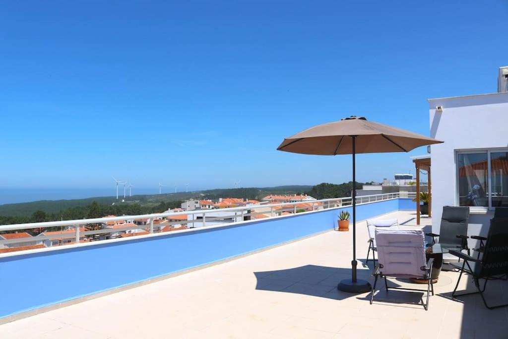 Sitio Penthouse - Big Terrace With Sea View & Bbq Nazaré Exterior foto